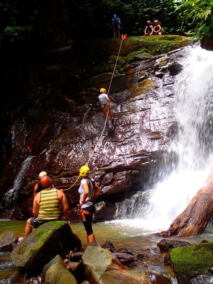 Rock climbing adventure near Uvita